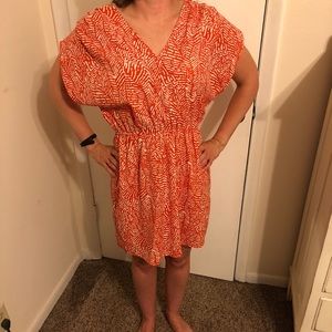 Peach and white dress 🎀